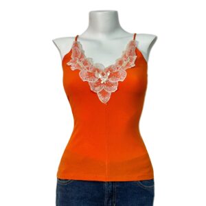 Floral Neckline Top, S-L