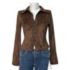 Lace Up Shirt, XS-M
