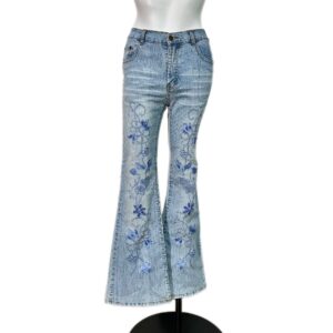 Floral Embroidered Jeans