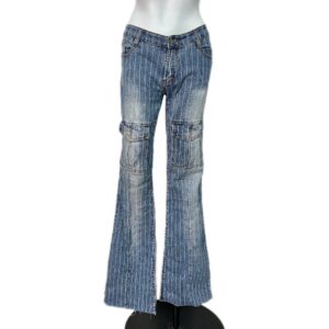 Pinstripe Jeans
