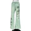 Beaded Flora Jeans