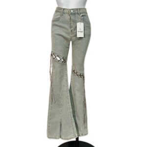 Lace Up Jeans