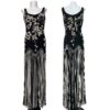Embroidered Tassels Dress, XS-M